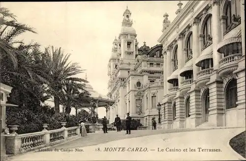 Ak Monte Carlo Monaco, Le Casino et les Terrasses