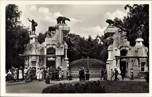 Ak Hamburg Eimsbüttel Stellingen, Carl Hagenbeck's Tierpark, Haupteingang