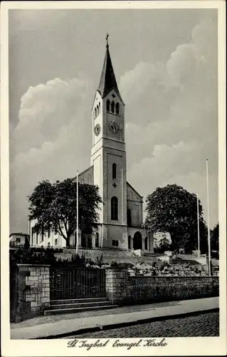 Ak Sankt Ingbert im Saarland, Evangelische Kirche