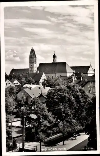 Ak Bad Wörishofen Allgäu, Blick auf Kirche und Allee