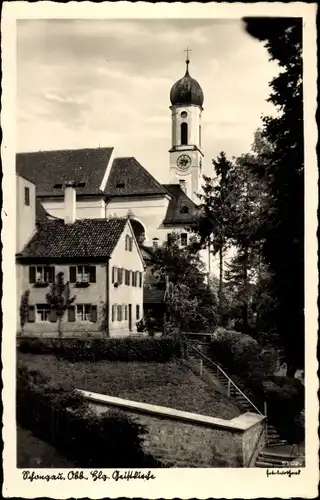 Ak Schongau in Oberbayern, Hlg. Geistkirche, Außenansicht