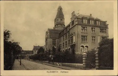 Ak Gladbeck im Ruhrgebiet Westfalen, Rathaus, Außenansicht