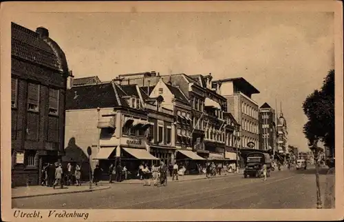 Ak Utrecht Niederlande, Vredenburg, Straßenpartie in der Stadt