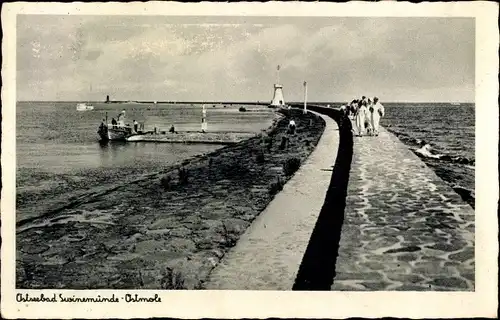 Ak Świnoujście Swinemünde Pommern, Ostmole