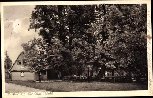 Ak Jablonné v Podještědí Deutsch Gabel Region Reichenberg, Forsthaus Nr. 6