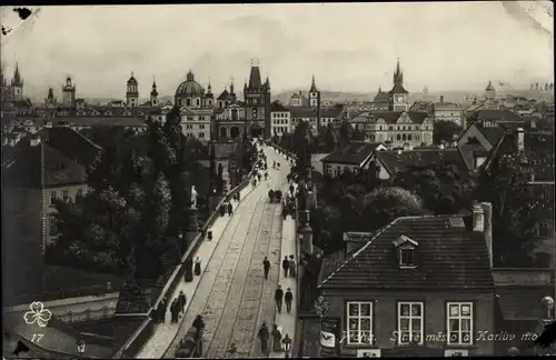 Foto Ak Praha Prag Tschechien, Karlsbrücke