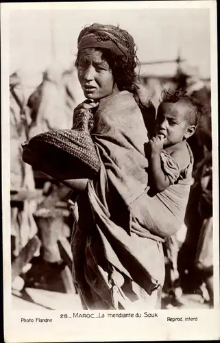 Ak Maroc, La mendiante du Souk, Maghreb
