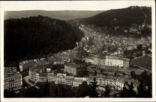 Ak Karlovy Vary Karlsbad Stadt, Gesamtansicht