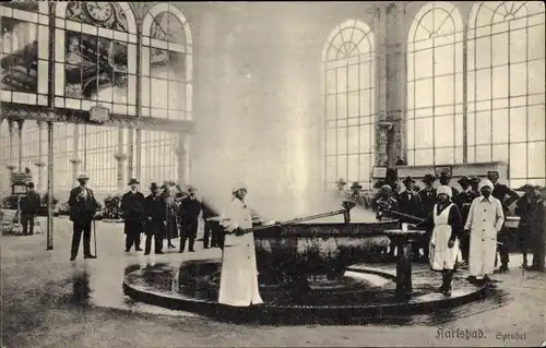 Ak Karlovy Vary Karlsbad Stadt, Sprudel