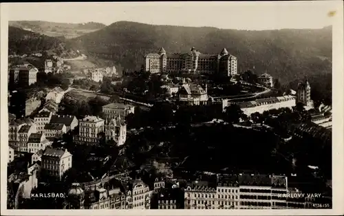 Ak Karlovy Vary Karlsbad Stadt, Gesamtansicht