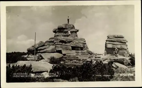 Ak Spindleruv Mlýn Spindlermühle Riesengebirge Region Königgrätz, Mädelsteine, Hraniční hřeben