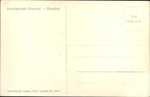 Ak Altendorf Chemnitz in Sachsen, Landesanstalt, Luftaufnahme
