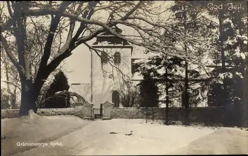 Ak Klippan Schweden, Gråmanstorps Kyrka, Winter