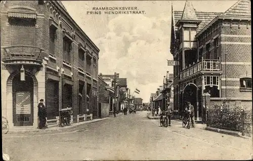 Ak Raamsdonksveer Nordbrabant, Prins Hendrikstraat, Hotel