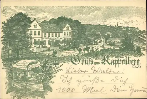 Litho Cappenberg Selm im Münsterland Westfalen, Zum Kappenberger Hof