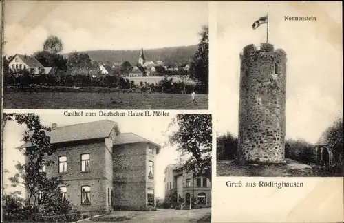 Ak Rödinghausen, Kreis Herford, Gasthof zum Deutschen Hause, Inh. H. Möller, Nonnenstein