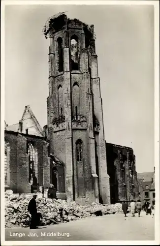 Ak Middelburg Zeeland Niederlande, Lange Jan