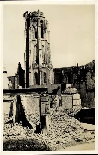 Ak Middelburg Zeeland Niederlande, Lange Jan