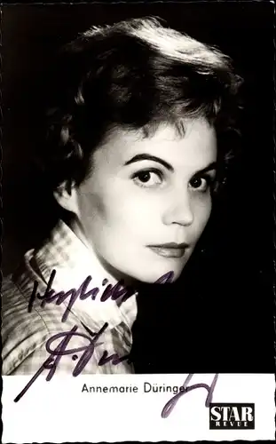 Ak Schauspielerin Annemarie Düringer, Portrait, Autogramm
