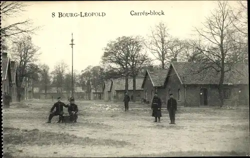 Ak Bourg Leopold Leopoldsburg Flandern Limburg, Carres-block