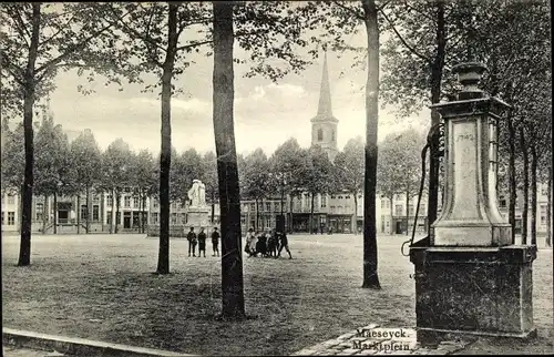 Ak Maaseik Maeseyck Flandern Limburg, Marktplein