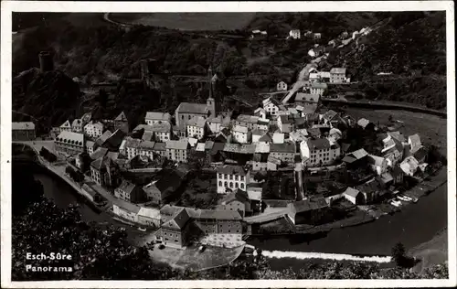 Ak Esch sur Sure Esch an der Sauer Luxemburg, Panorama