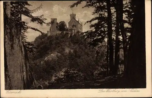 Ak Lutherstadt Eisenach in Thüringen, Die Wartburg von Süden