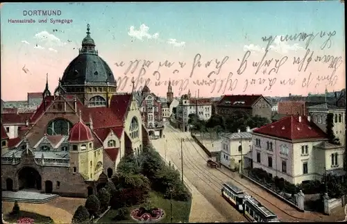 Judaika Ak Dortmund im Ruhrgebiet, Synagoge, Hansastraße