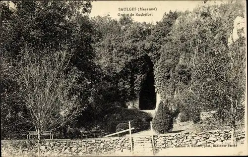 Ak Saulges Mayenne, Grotte de Rochefort