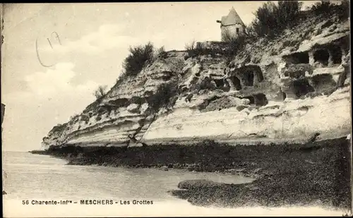 Ak Meschers Charente Maritime, Les Grottes