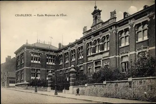 Ak Charleroi Wallonien Hennegau, École Moyenne de l'État, Schule