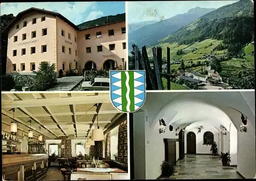 Ak Steinhaus im Ahrntal Cadipietra Valle Aurina Trentino Südtirol, Hotel Steinhauswirt, Wappen