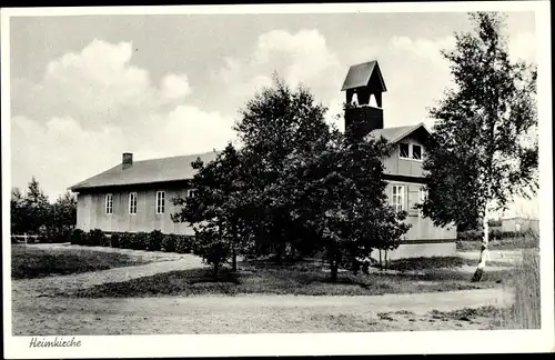 Ak Hesel Ostfriesland, Ev.-Lutherisches Kinder-und Altenheim, Heimkirche