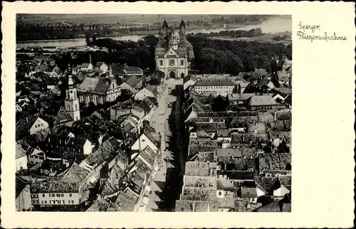 Ak Speyer am Oberrhein Rheinland Pfalz, Fliegeraufnahme, Panorama