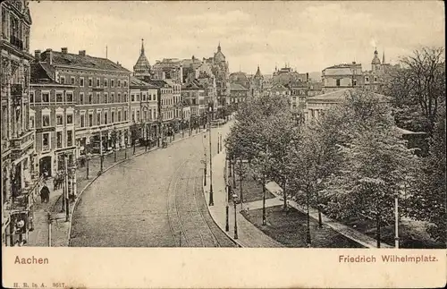 Ak Aachen in Nordrhein Westfalen, Friedrich Wilhelmplatz, Geschäfte