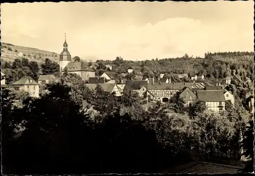 Ak Berga an der Elster Thüringen, Panorama, Das alte Berga