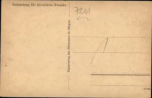 Ak Sankt Märgen im Schwarzwald, Pfarr- und Wallfahrtskirche, Außenansicht