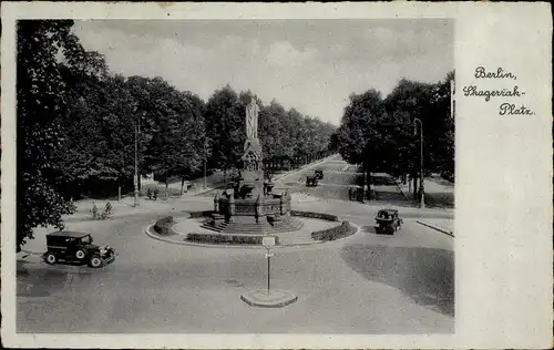 Ak Berlin Tiergarten, Skagerrakplatz, Denkmal