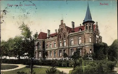 Ak Aachen in Nordrhein Westfalen, Sanatorium, Außenansicht