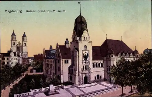 Ak Magdeburg an der Elbe, Kaiser Friedrich Museum