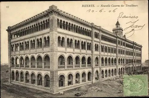 Ak Bizerte Tunesien, Nouvelle Caserne des Tirailleurs, Kaserne