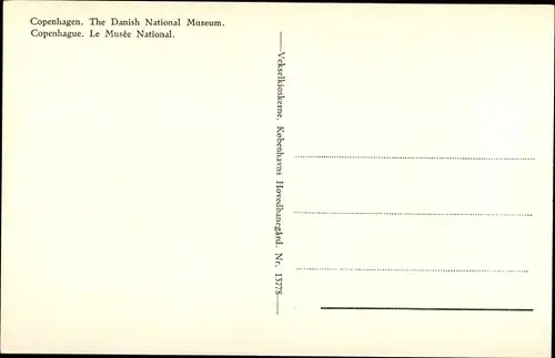 Ak København Kopenhagen Dänemark, The Danish National Museum, Boote