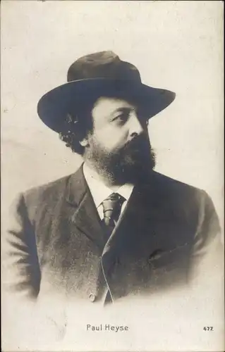 Ak Paul Heyse, Schriftsteller, Dramatiker, Portrait