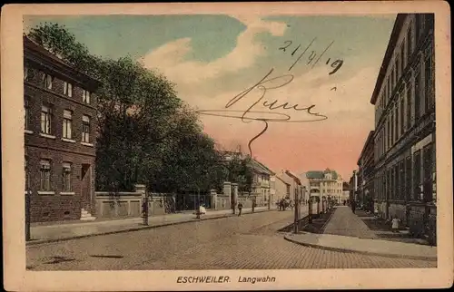 Ak Eschweiler Nordrhein Westfalen, Langwahn