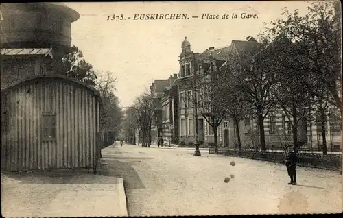 Ak Euskirchen Nordrhein Westfalen, Place de la Gare