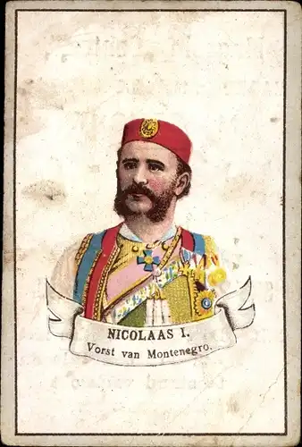 Ak Nicolaas I, Vorst van Montenegro, König Nikola, Portrait