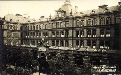 Foto Ak Mainz in Rheinland Pfalz, Lycee Francais, Blick auf französisches Gymnasium