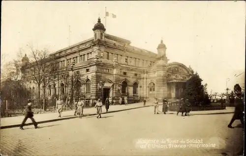 Foto Ak Mainz am Rhein, Foyer du Soldat de l'Union franco americaine, Soldatenheim