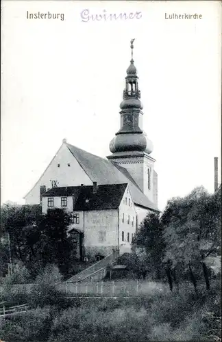 Ak Insterburg Ostpreußen, Lutherkirche
