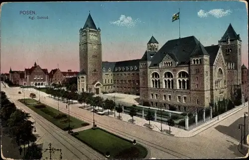 Ak Poznań Posen, Königliches Schloss